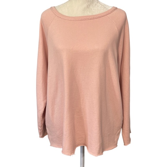 Eileen Fisher Tops - Eileen Fisher Organic Cotton Oversized Lightweight Sweatshirt Pink Size XL